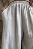 Tasha Cushion Cotton Driftwood Bloom Pant Stone
